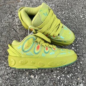 New PUMA La Francé Heatmap Streetwear Green Sneakers Casual Shoes size 6.5Y/8W